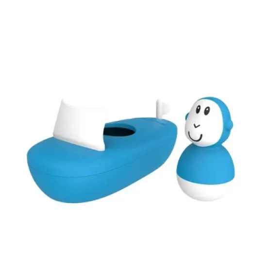 Matchstick Monkey Baby Bath Boat Set image {1}