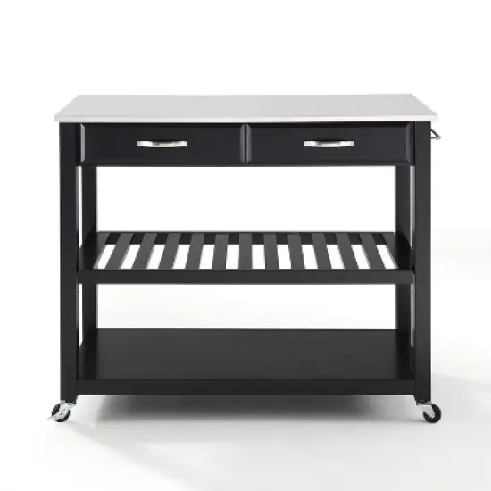 Granite Top Kitchen Prep Cart - Crosley image {8}