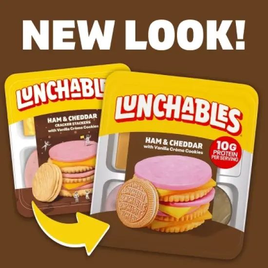 Lunchables Ham & Cheddar Cheese Cracker Stackers - 3.5oz image {2}