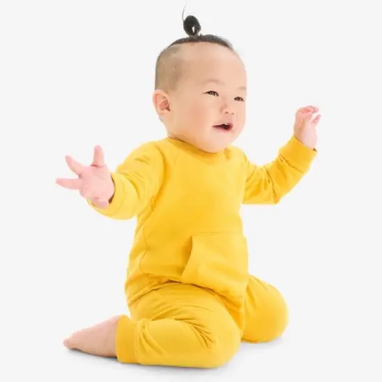 Primary Baby sweatshirt romper image {2}