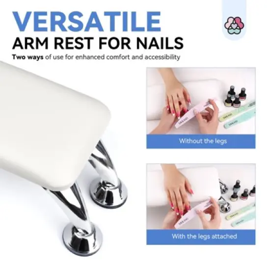 SAVILAND Arm Rest for Nails Tech Professional, Hand Rest for Nails Tech White Super-Comfort Big Nail Arm Restwith. image {6}