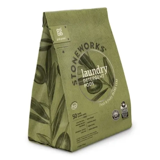 Grab Green Stoneworks Laundry Detergent Pods, Olive Leaf Scent image {1}