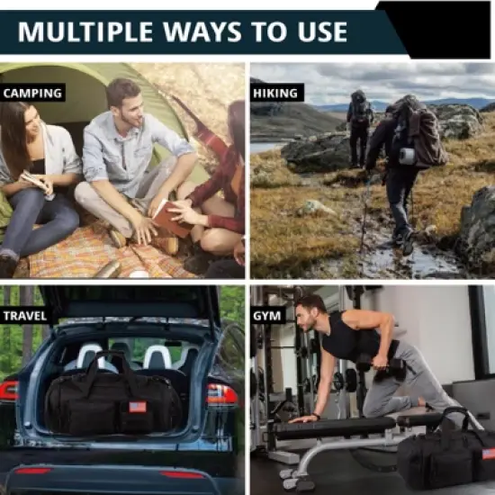 Tactical Gym Bag for Men，70L Large 3 in 1 Sports Duffle Bag with Shoes Compartment for Travel, image {6}