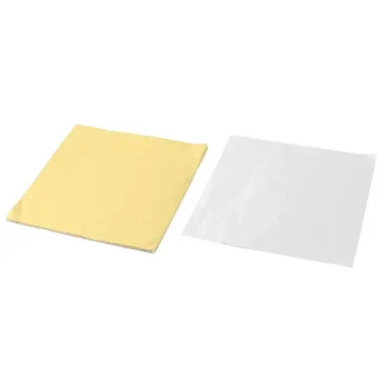 Unique Bargains Aluminum Foil Square Candy Sweet Chocolate Confectionery Wrapping Paper Gold Tone 100 Pcs image {3}