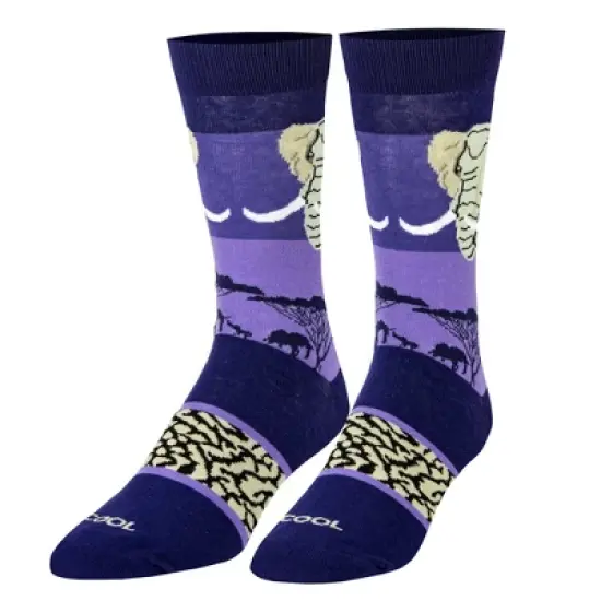 Cool Socks, Wild African Safari, Jungle Animal Prints, Funny Dress Socks, Adult image {6}