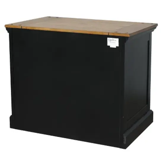 Toulouse File Cabinet Honey/Black - Martin Furniture image {5}