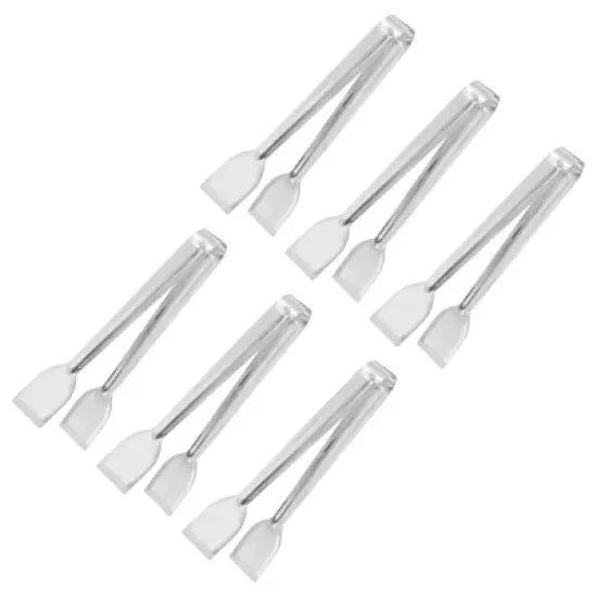 Unique Bargains Stainless Steel Mini Versatile Ice Tongs for Desserts and Appetizers image {5}