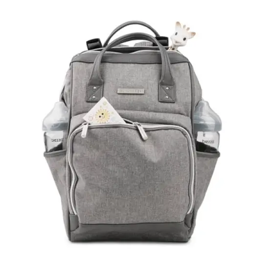 Bananafish Diaper Bag Solid - Light Gray Heather image {5}