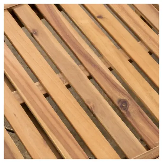 Ariana 2pk Acacia Wood Chaise Lounge - Christopher Knight Home image {3}