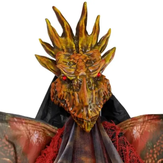 Northlight Lighted and Animated Standing Dragon Man with Sound Halloween Figure - 5.75' image {5}