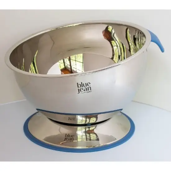 Blue Jean Chef 160oz Stainless Steel Pivoting Mixing Bowl Refurbished image {2}