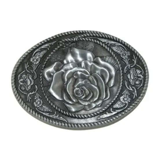 CTM Women's Western Rose Belt Buckle image {2}