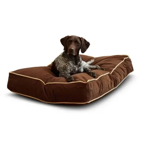 Kensington Garden Buster Rectangle Pillow Dog Bed - Cocoa image {6}