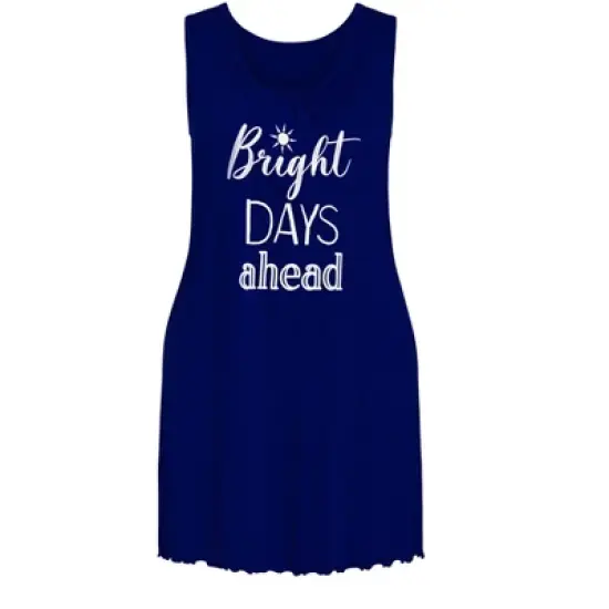 Women's Plus Size Bright Days Chemise - navy | AVENUE image {2}
