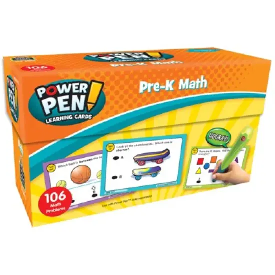 Teacher Created Resources Power Pen Learning Cards, Math, Grade PK image {1}