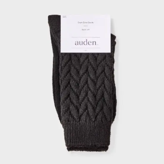 Women's Braided Texture Super Soft Crew Boot Socks - Auden&trade; image {1}