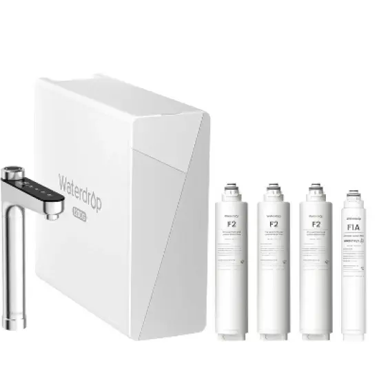 Waterdrop X12 Alkaline Mineral pH+ Tankless RO System Extra 3 WD-F2 and 1 WD-F1A filters 2-year supply image {8}