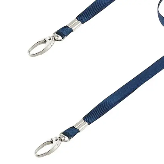 Unique Bargains Dark Blue Nylon Neck Strap String Keys Holder Lanyard 16.1" Long 2 Pcs image {5}