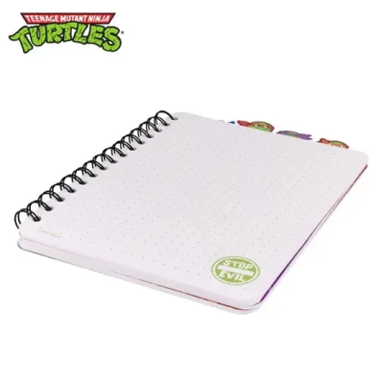 Inkology, LLC Teenage Mutant Ninja Turtles 4-Tab Spiral Notebook With 160 Dotted Sheets image {5}
