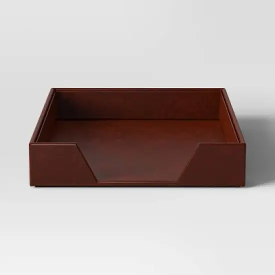 Faux Leather Letter Tray - Threshold&trade; image {2}