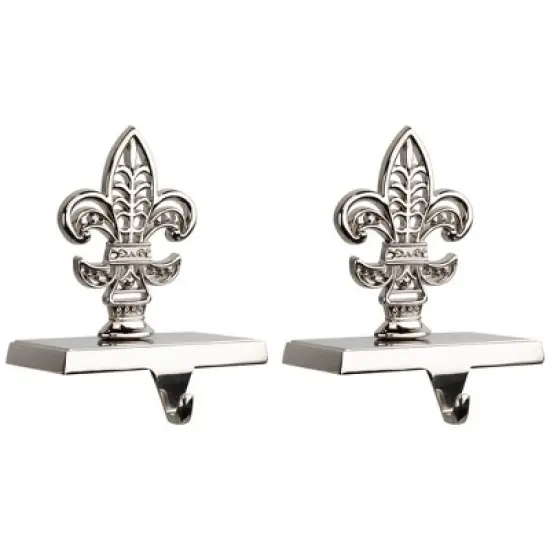 Northlight Fleur de Lis Christmas Stocking Holder - 5" - Set of 2 image {3}