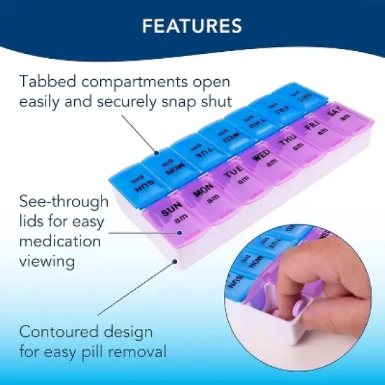 Apex Detach N Go 7-Day Plus Cutter Pill Organizer image {1}
