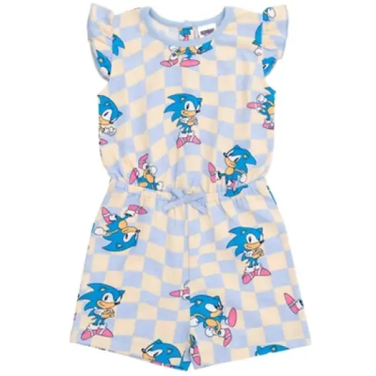 SEGA Sonic the Hedgehog Girls Romper Little Kid to Big Kid image {7}