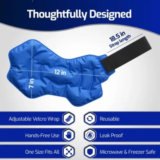 Reusable Hot Cold Ice Pack - Therapy Gel Pack for Foot, Ankle image {2}