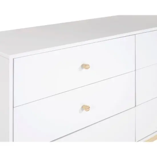 60" 6 Drawer Double Dresser - Alaterre Furniture image {6}
