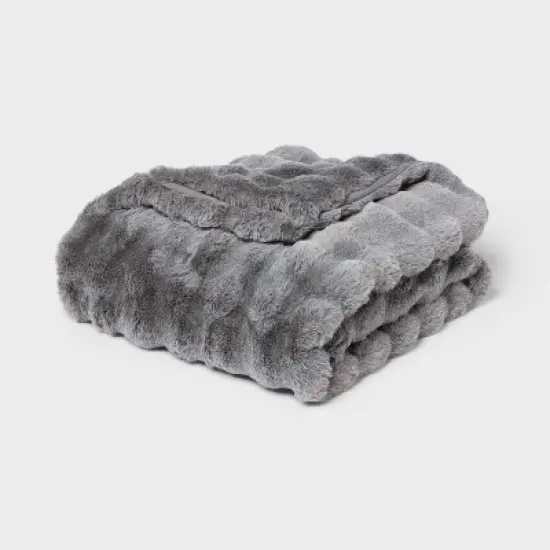 Bubble Fur Blanket - Threshold&trade; image {3}