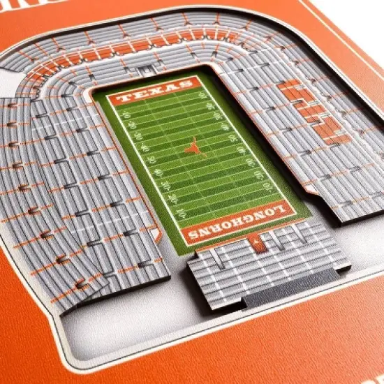 8" X 32" NCAA Texas Longhorns 3D StadiumView Banner image {2}