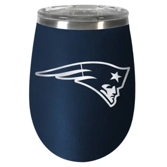 NFL New England Patriots 10oz Team-Colored Wine Tumbler image {3}