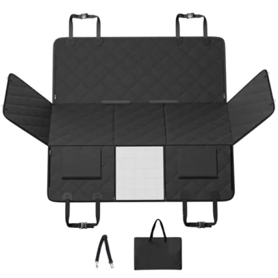 VEVOR Back Seat Extender for Dogs,Dog Hammock for Car Back seat, Dog Car Seat Cover with Hard Bottom Dog Car Seat Bed 53"x24.8" ,Supports 350lb image {8}