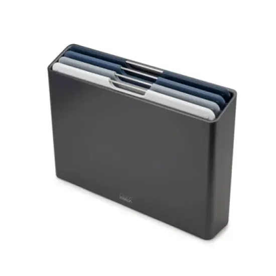 Joseph Joseph Folio 4pc Chopping Board Set (Large) Graphite: Dishwasher-Safe Cutting Boards, Polypropylene image {9}