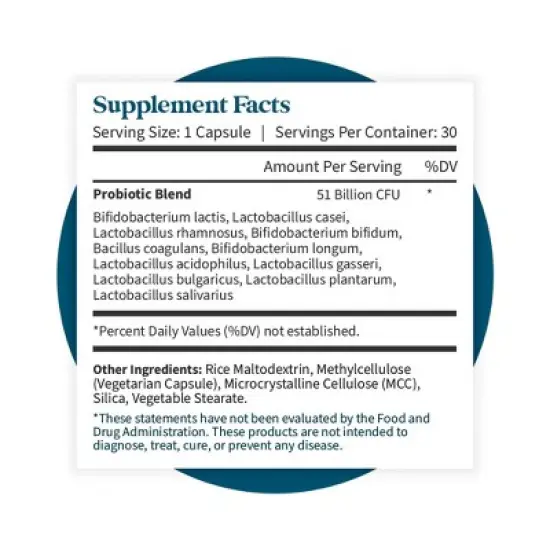 Pattern Wellness Probiotic Supplement - 30 Count image {2}