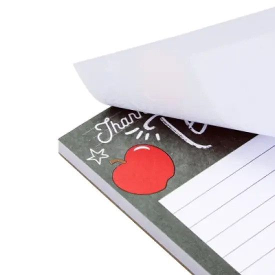 Paper Junkie 4-Pack Teacher Notepad Sets for Gifts, Professor Appreciation, School Supplies, 50 Sheets Per Memo Pad, 200 Sheets Total, 4x5 in image {4}