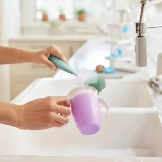 Munchkin Sponge Bottle Brush - Sage image {2}