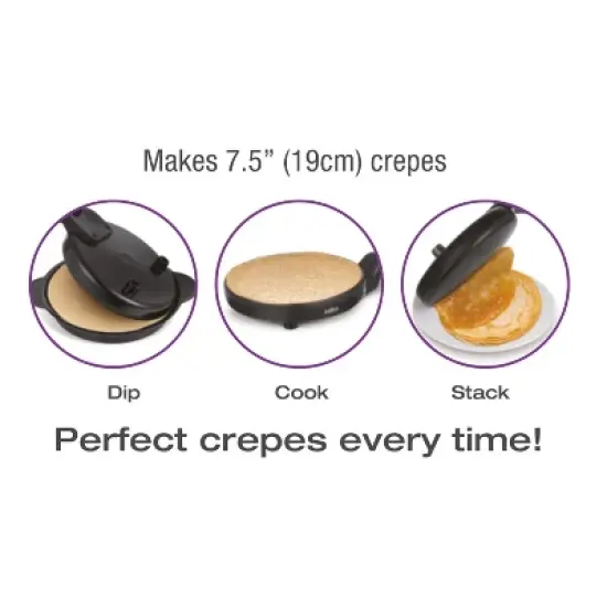 Salton Corded Crepe Maker - Black image {3}