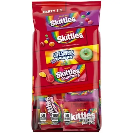 Skittles, Skittles Gummies & Life Savers Gummies Candy Variety Bag Party Size - 18.56oz image {11}