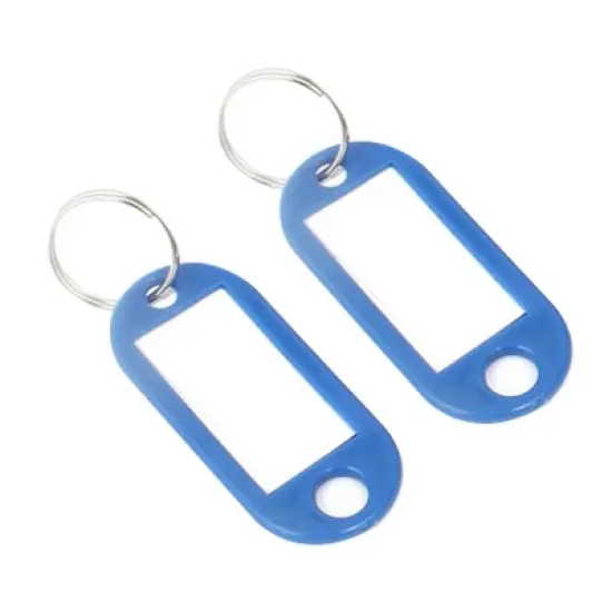 Unique Bargains uxcell Plastic Metal Badge Holders Blue 50 Pcs image {3}