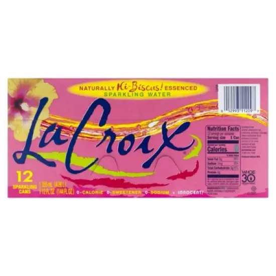 La Croix Hibiscus Sparkling Water - Case of 2/12 pack, 12 oz image {4}