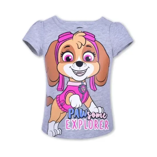 Nickelodeon Girl's 4-Pack Pawsome Explorer Paw Patrol Short Sleeve Graphic Tee Set for toddler image {3}