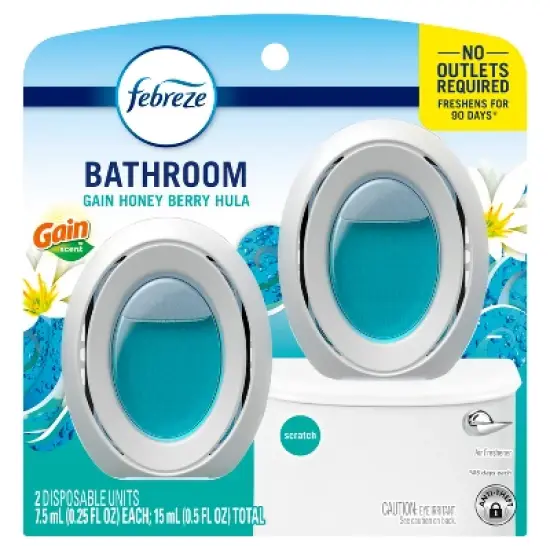 Febreze Honeyberry Hula Bathroom Air Freshener - 2ct image {9}