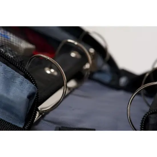 Case-it The Dual 2-in-1 Zipper Binder Includes Pencil Pouch Multiple Pockets - 600 Sheet Capacity - Comes with Shoulder Strap image {2}