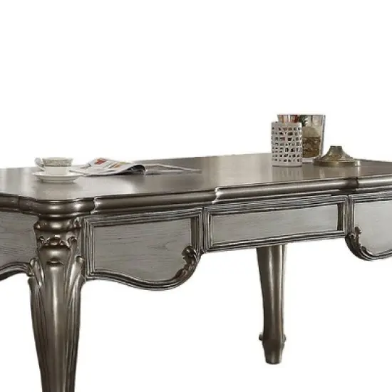 Versailles Executive Desk Antique Platinum - Acme Furniture image {3}
