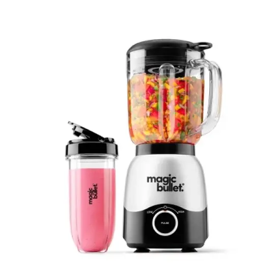 Magic Bullet 2-Speed Countertop Blender Combo Silver MBF50200 image {11}