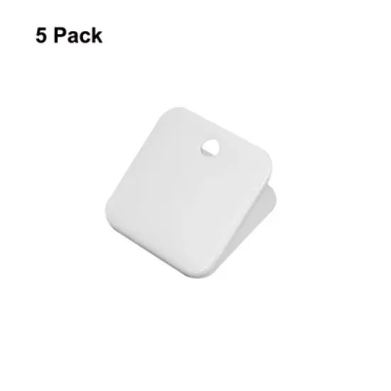 Unique Bargains Durable Material Strong Grip Easy to Hang Up & Save Space Versatile Uses Bag Clips White 5 Pcs image {1}