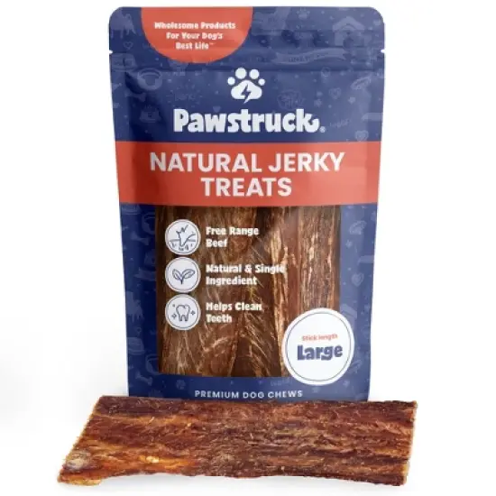 Pawstruck Joint Health Beef Jerky Dog Treat Chews - Natural Beef Gullet Jerky - Rich in Glucosamine and Chondroitin Promotes Healthy Joints & Tissue Growth image {7}