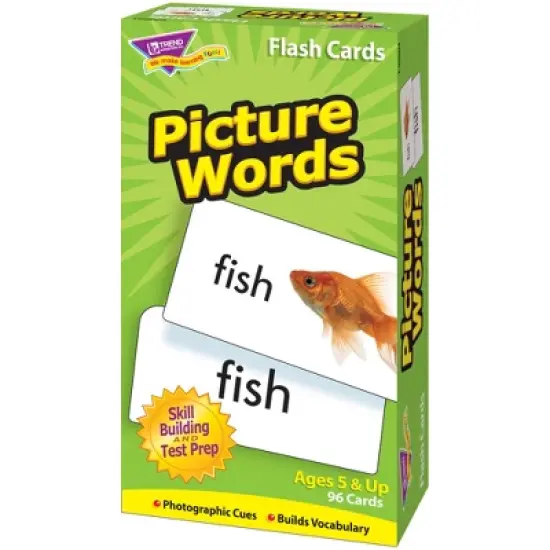 TREND Picture Words Skill Drill Flash Cards image {3}