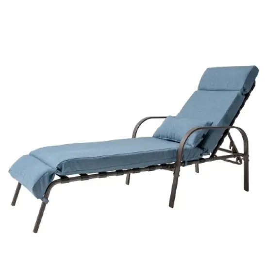Adjustable Chaise Lounge Chair with Cushion & Pillow - Crestlive Products
 image {11}